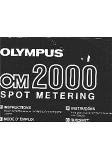 Olympus OM 2000 manual. Camera Instructions.